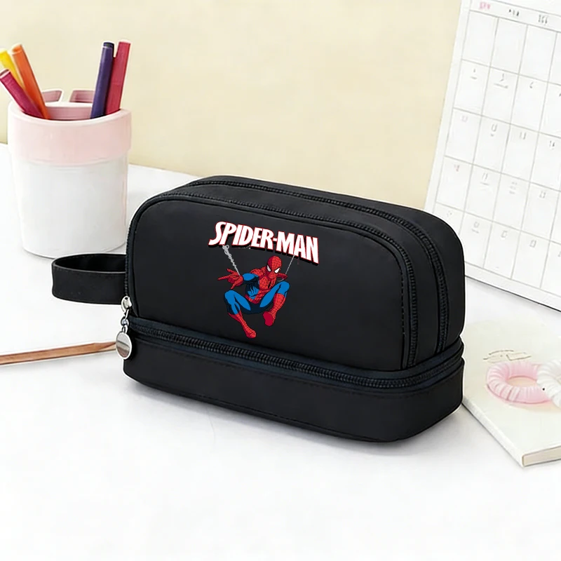 

Пеналы для детей с изображением Человека-паука Marvel, 4 слоя, большая вместимость, для мальчиков, школьные принадлежности, чехол для хранения ручек, милый дизайн по мотивам фильмов Disney