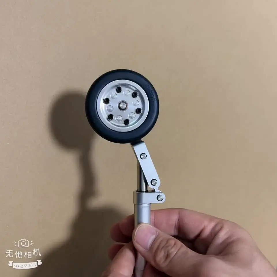 Roues en caoutchouc creuses de 40 mm, 45 mm, 50 mm, 55 mm, 60 mm, 65 mm avec roulements pour modèles d'avions RC, modèles de bateaux, pièces de rechange pour train d'atterrissage de modèles d'avions DIY