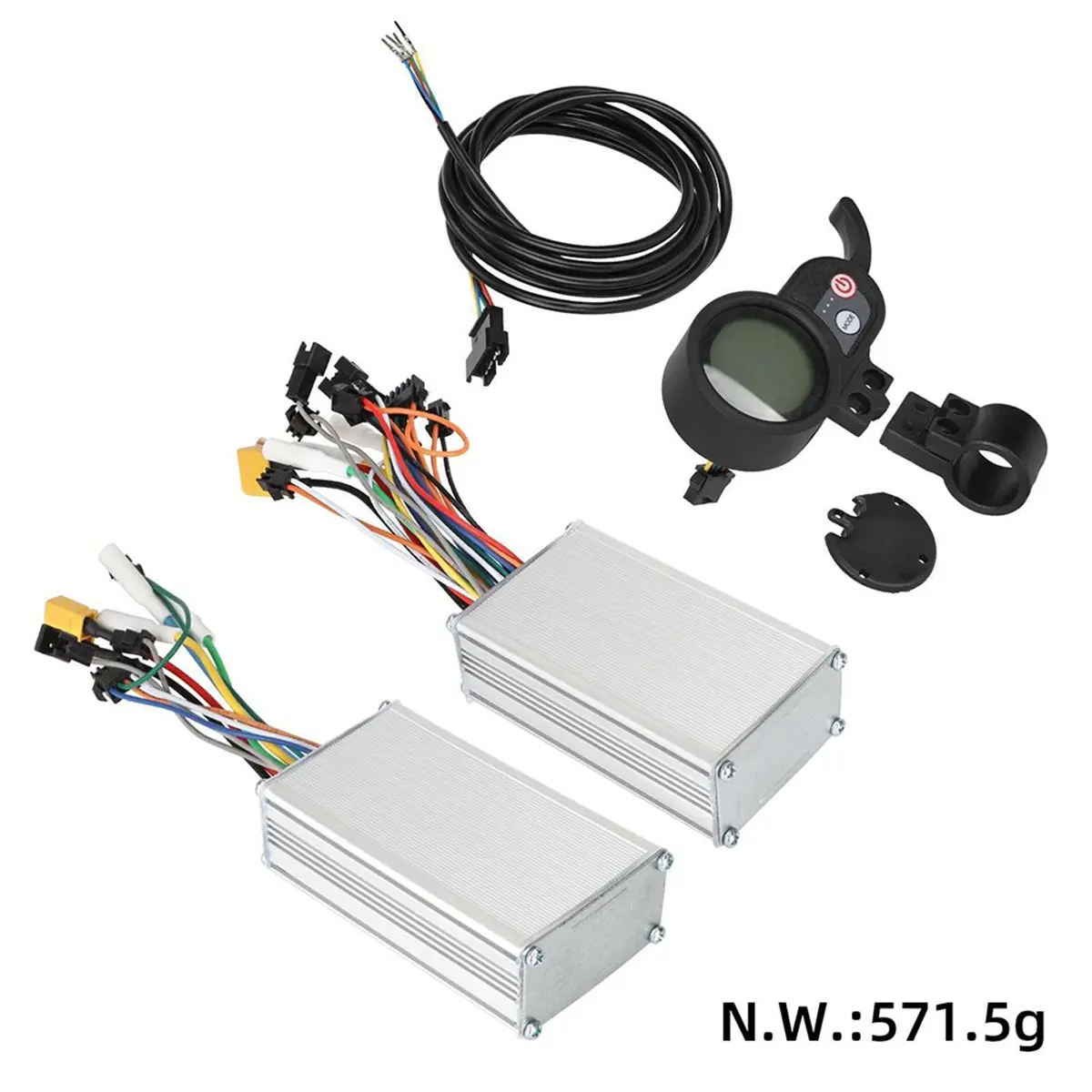 

(X07A) Electric Scooter Dual Drive Controller Kit 36V-60V 25A Brushless Controller AB Front and Rear Drive Controller Kit