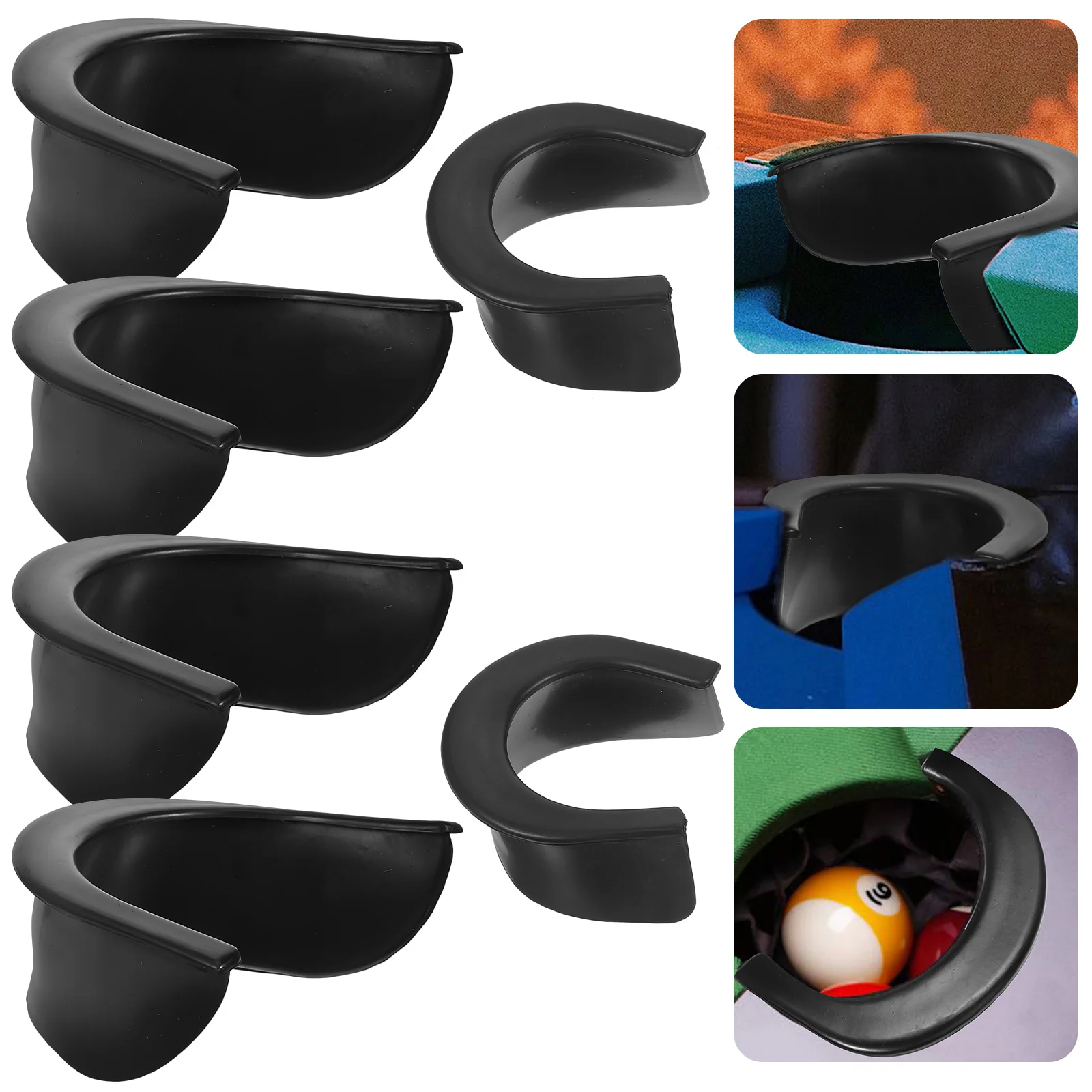 6pcs Billiard Pool Table Hole Pocket Rubber Liners Set Pool Table Pocket Liners Billiard Pocket Hole LinersAccessories