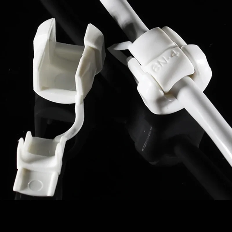 100pcs Power sheath, chassis cable outlet sheath, plastic clamp fixing wire buckle, 7N-2 snap wire buckle protective cover