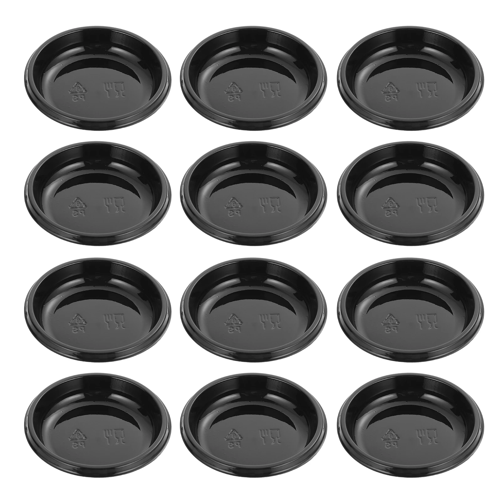 

100pcs Thickened Round Sauce Dish Plastic Food Container Mini Soy Seasoning Home Restaurant Catering Hall Serving Bowls