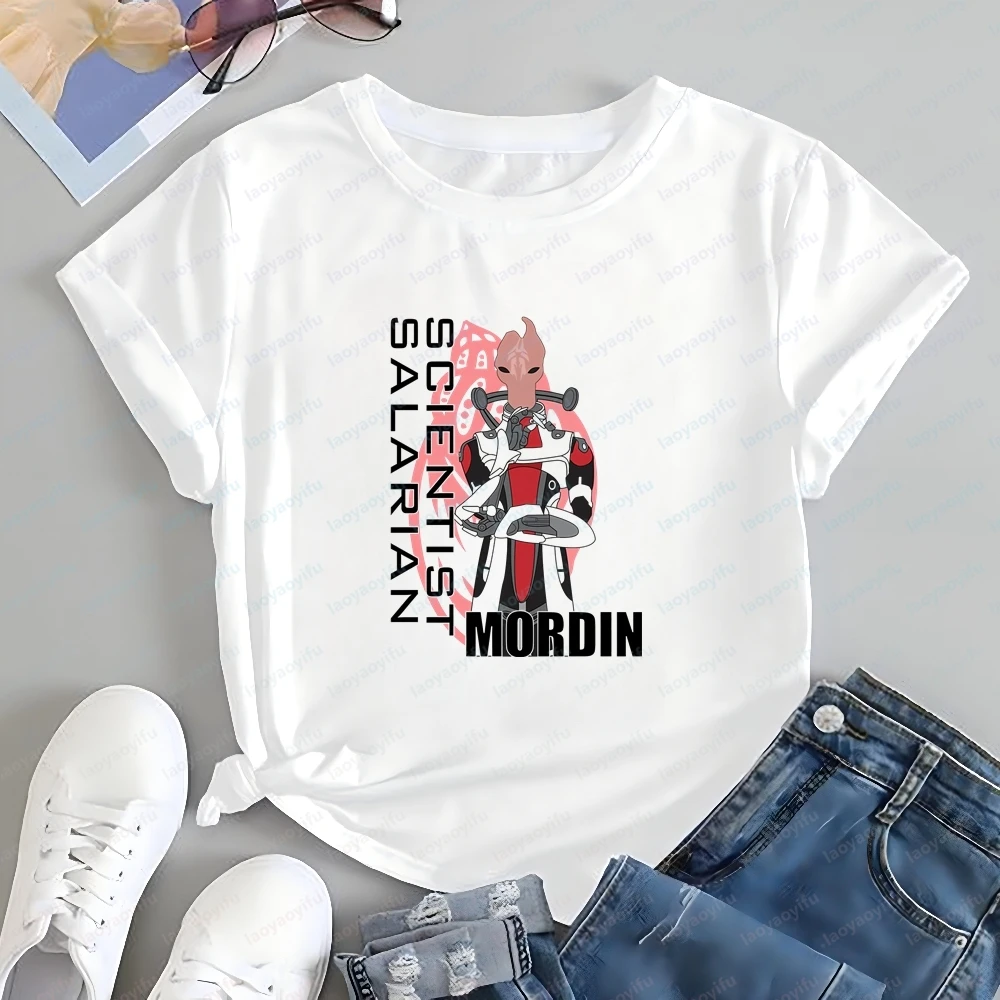 Mass Effect Mordin Solus Scientist Salarian Summer Trend Short Sleeve Unisex Shirt Pattern Large Size Comfortable T-shirt