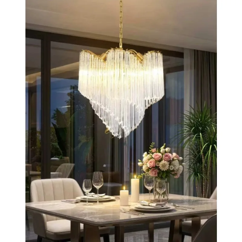 French Luxury Spiral Crystal Chandeliers Living Room and Bedroom Design Lighting Pink Dining Rooms and Bedroom Chandelier