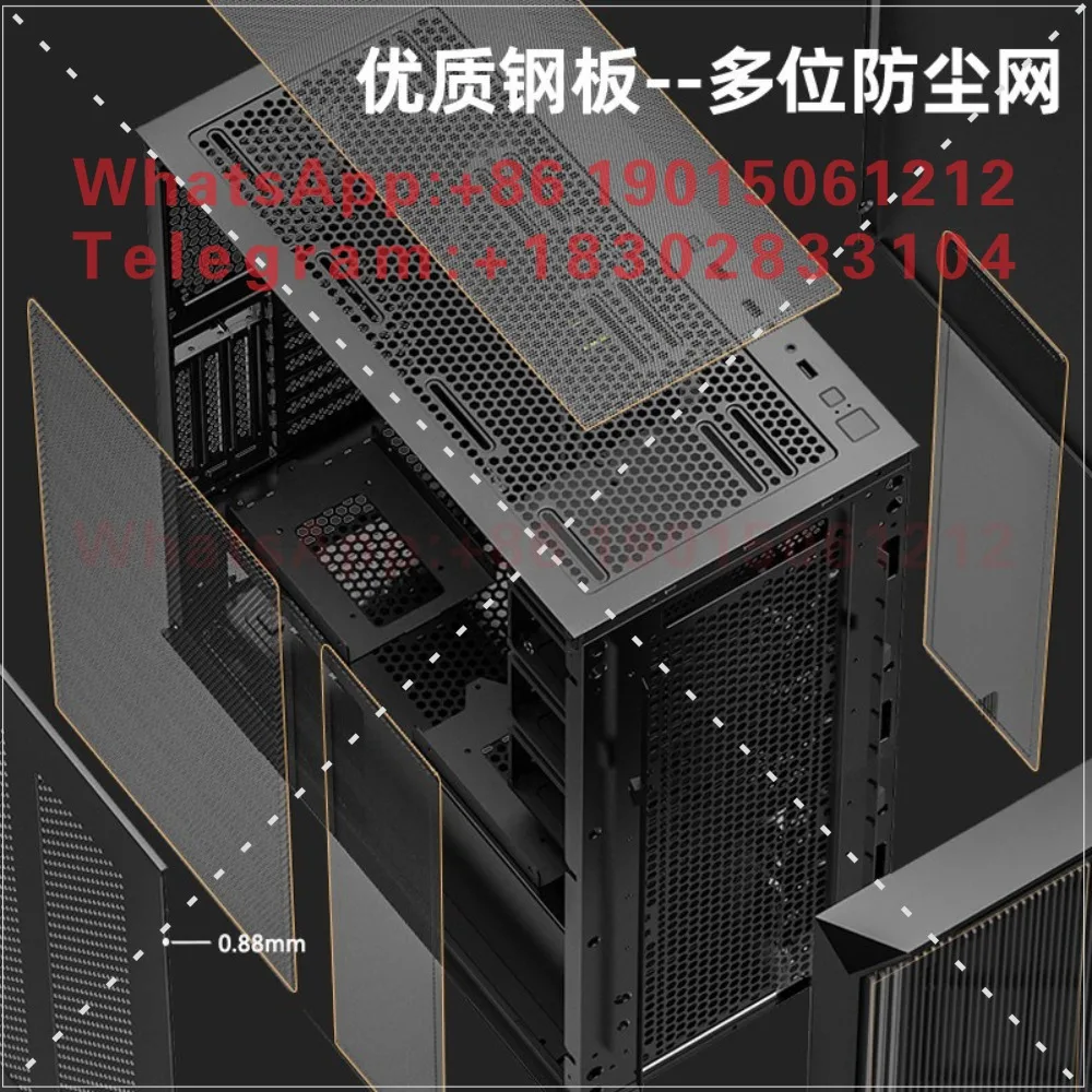 Km7 computer case tower server EATX main board 15 hard disk position graphics card vertical 360 water cooling