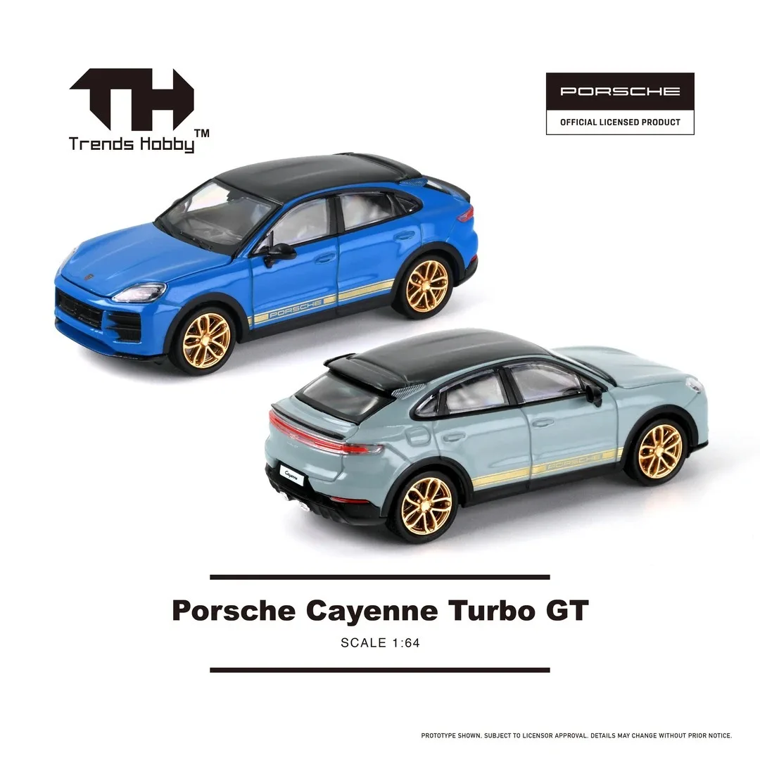 

Trends Hobby 1:64 Porsche Cayenne GT Luxury SUV Die-cast Model, Collectible Alloy Replica for Display & Desk Decor