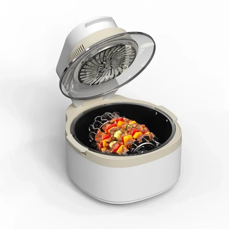 

Hot SalesElectric Domestic New Knob Digital Air Fryer Machine Accessories Hot Power 8 Liter Plastic Hornos Electrical 8L Air Ove