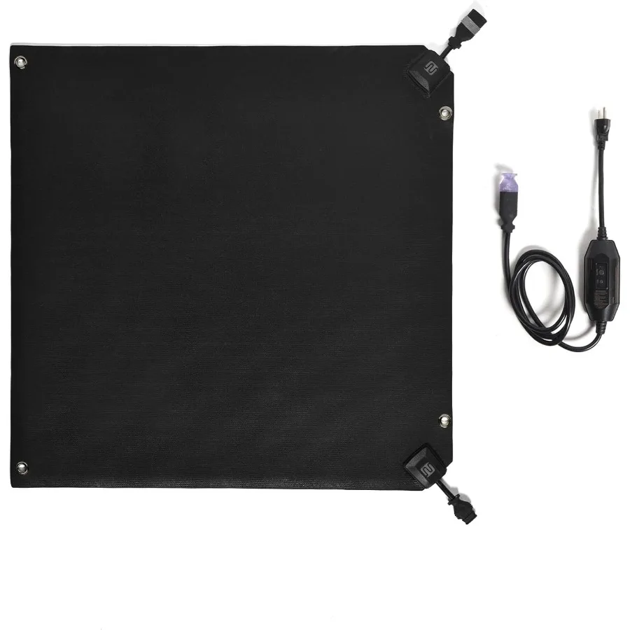 

Heated Snow Melting Mat with Power Unit - Heated Outdoor Mats for Walkways - Electric Snow Melting Mats for Decks and