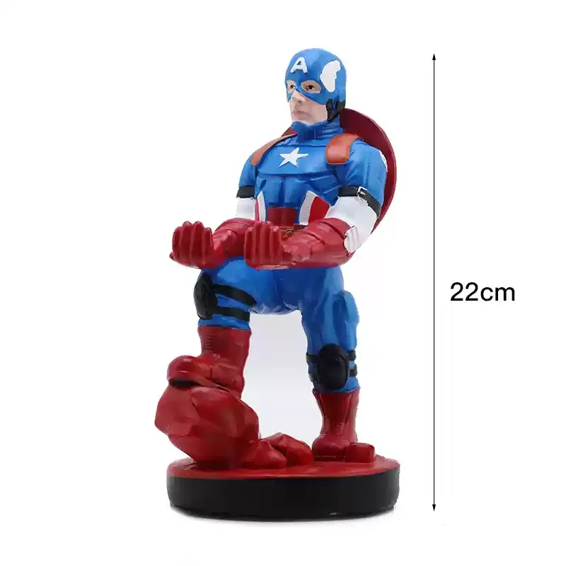 Marvel Captain America beeldje getransformeerd in Shield-Holding Avenger stoffen pak verzamelmodel hoofddeksel standaard randapparatuur
