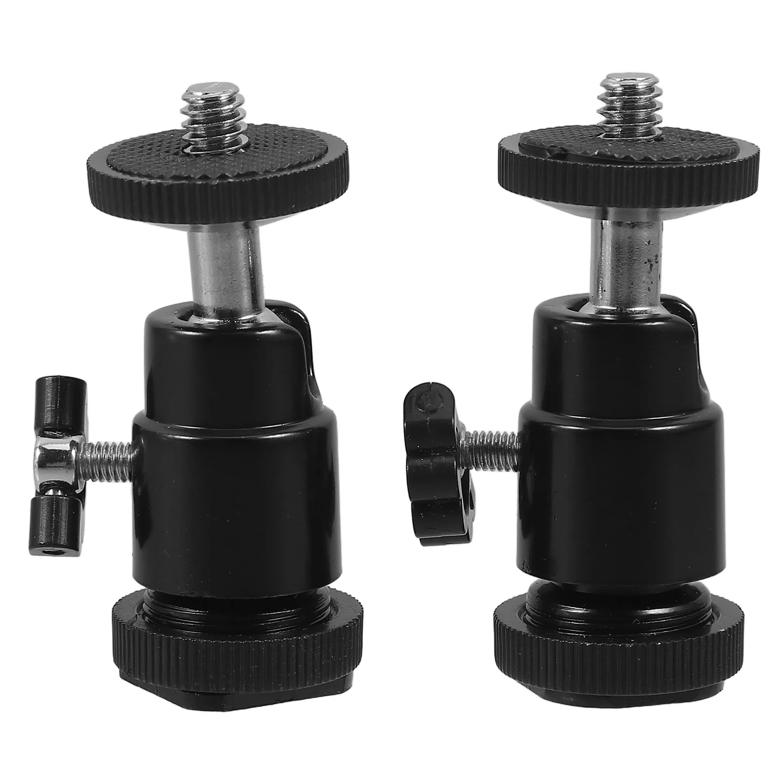 

2Pcs Camera Ball Head Tripod Mount Aluminum Alloy 360 Degree Rotating Stable Projector Stand Ball Head Mount Projector Stand