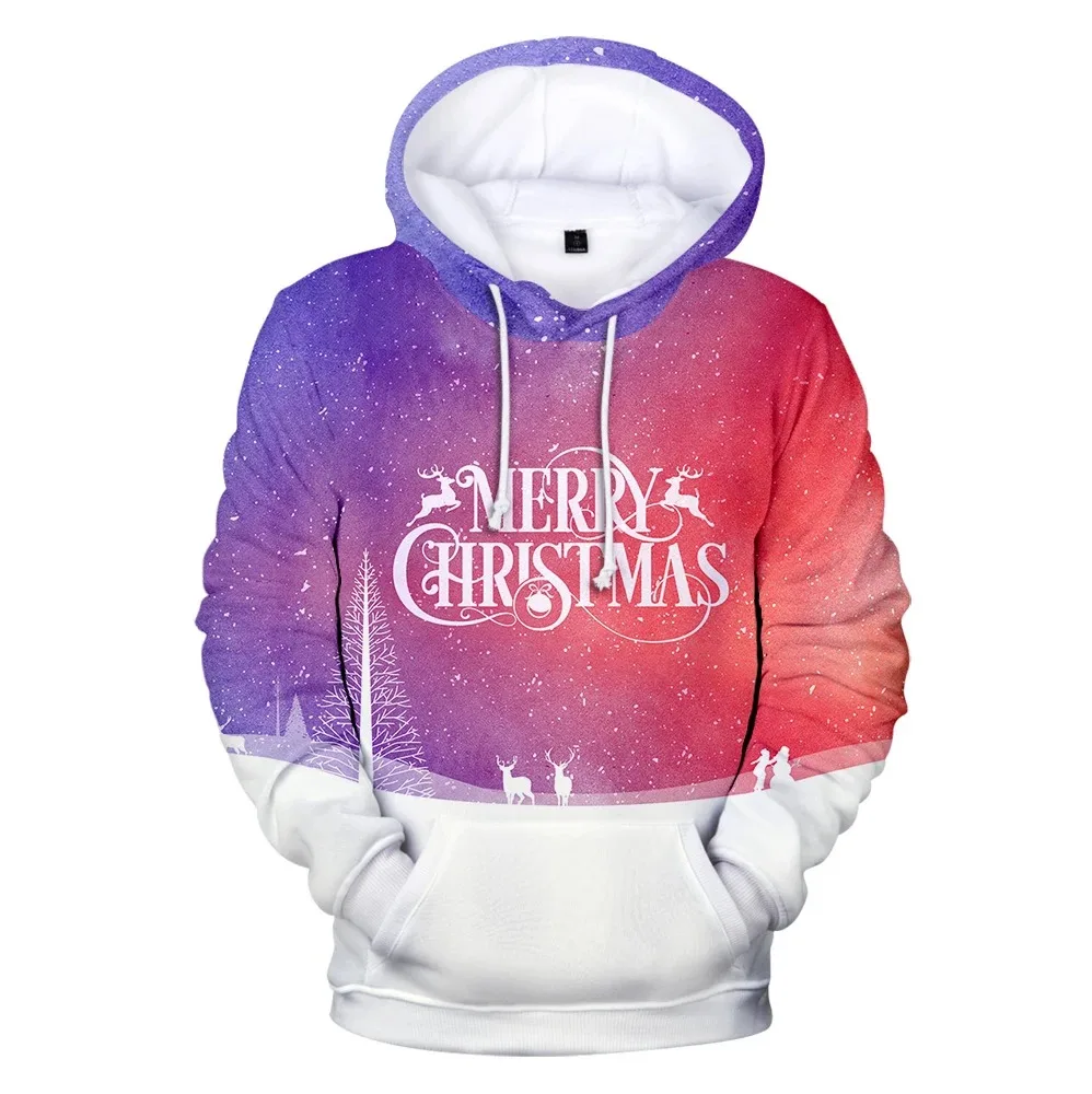 New arrival 3d printed happy christmas hoodies men women sweater pullovers autumn hip hop hoodie hooded boys girls casual workou