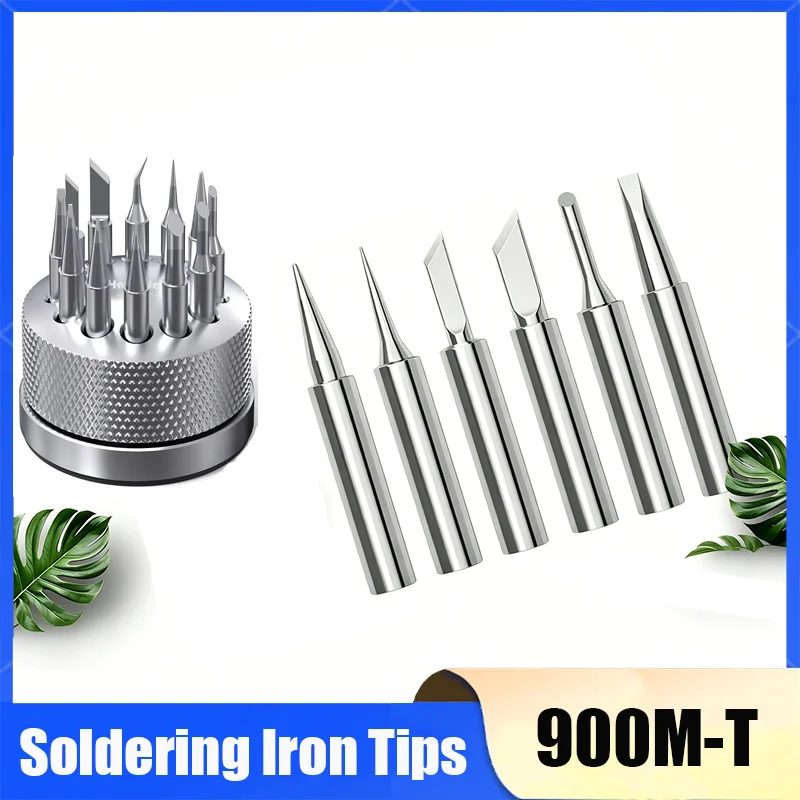 2Pcs Or 1Set 900M-T Soldering Iron Tips Pure Copper Replacement Head for Electric Soldering Iron DIY Electronic Repair Tool