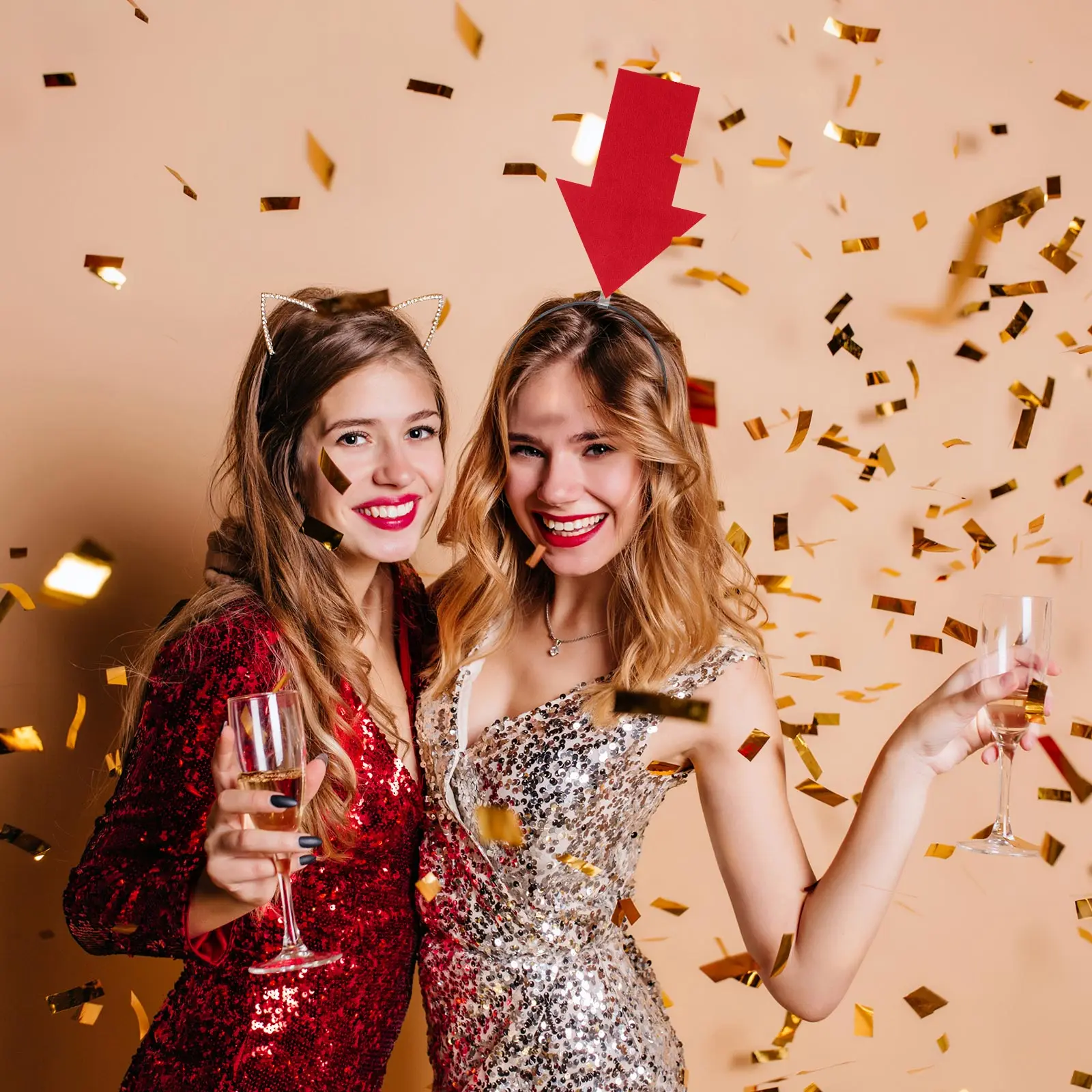 

2Pcs Arrow Headband Cute Arrowhead Hair Hoop Unique Party Photography Festival Photo Prop Lightweight Fashion Hair Accessories