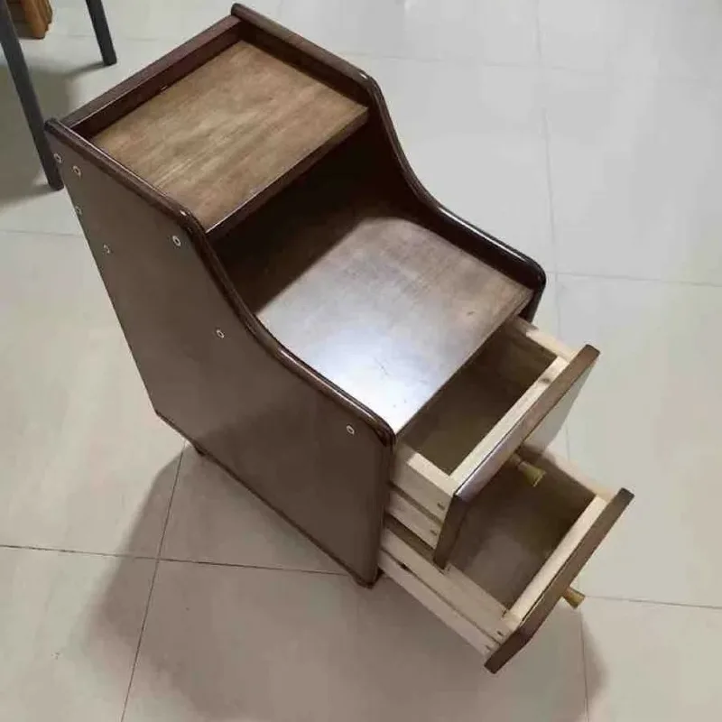 원목 침대 옆 테이블 미니 소형 침실 매우 좁은 침대 옆 테이블 초소형 틈새 수납장 심플 모던