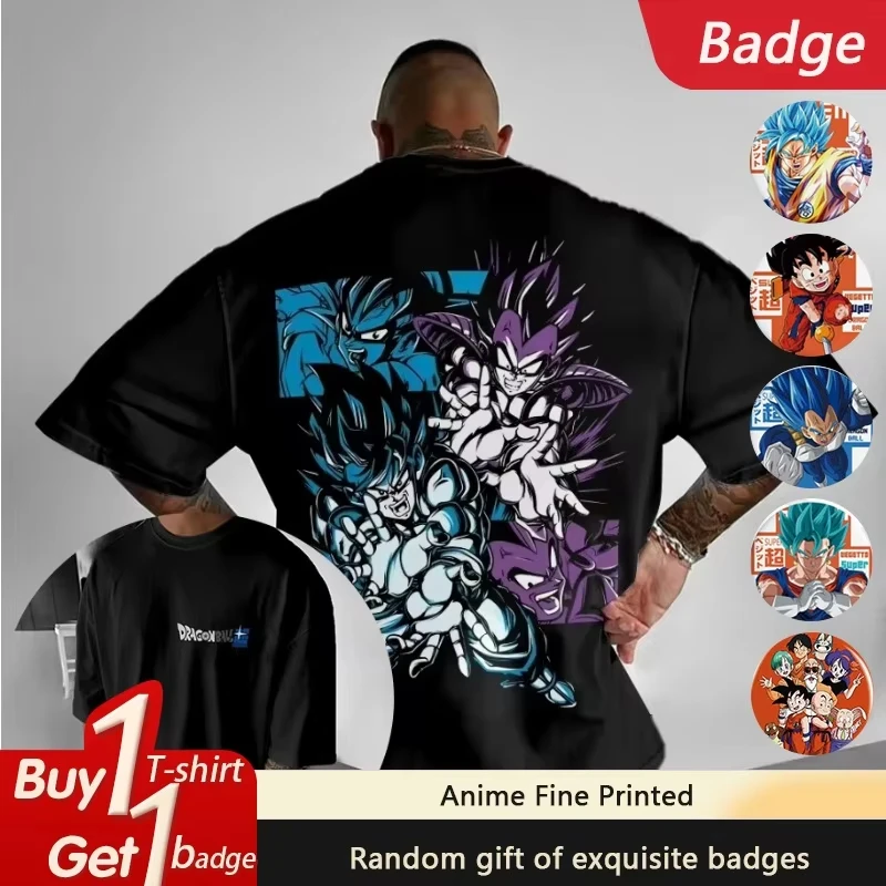 

DRAGON BALL аниме персонализированная оригинальная футболка с принтом для мужчин и женщин, летняя новая уличная футболка в стиле Харадзюку, свободный повседневный топ с короткими рукавами