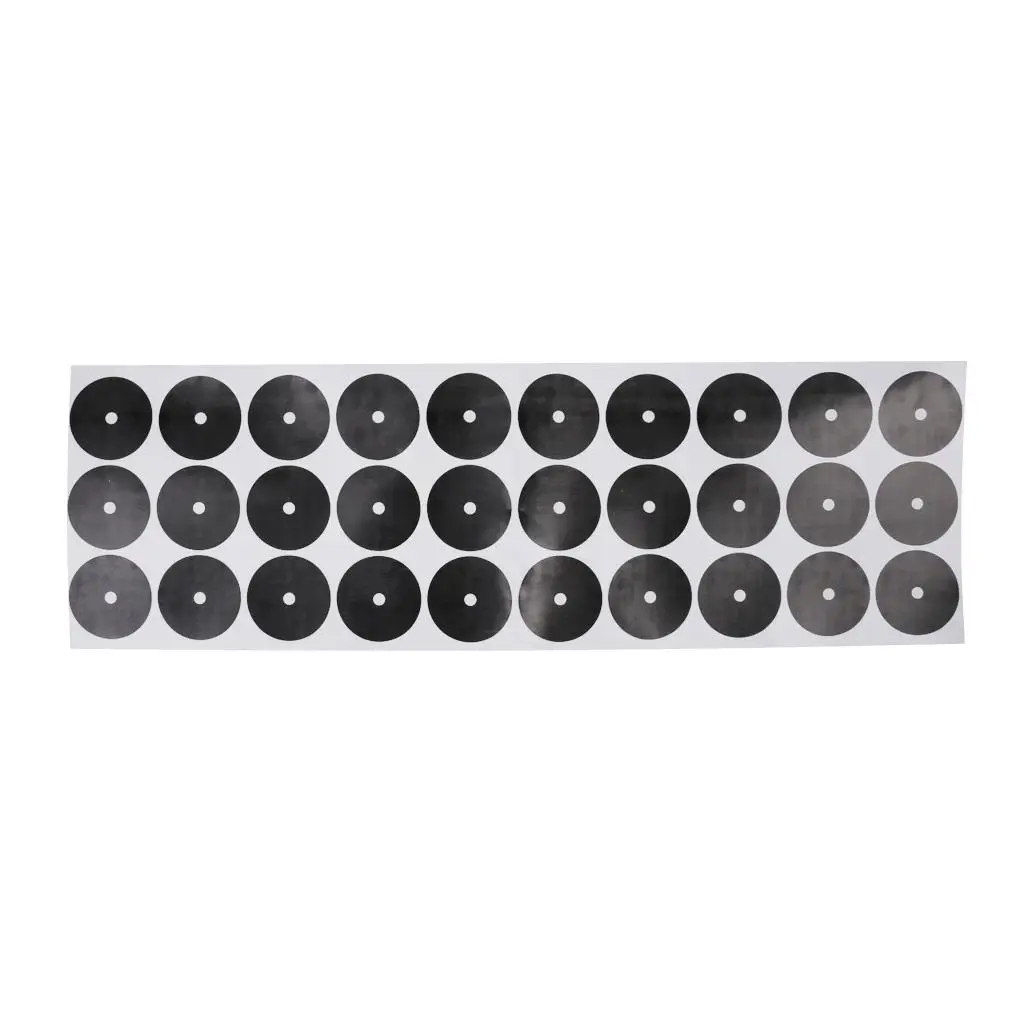 30 Pieces Small Pool Table Stickers Spots Markers Billiard Cue Ball Positioning Dots Marking Accessories (1 Sheet)