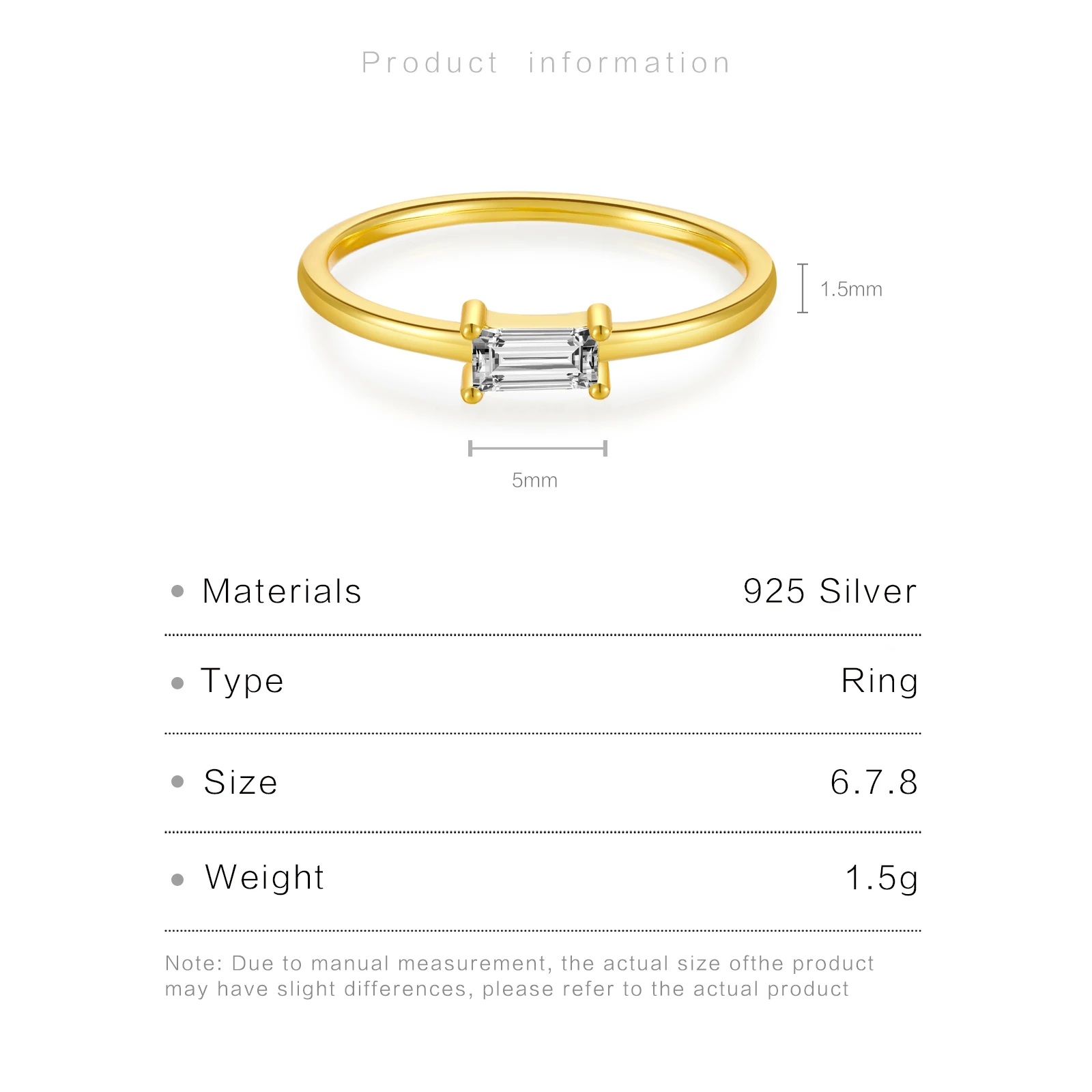 ANDYWEN 925 Sterling Silver 1.5mm Rainbow Ring Slim Round Women Luksusowa kolorowa biżuteria z cyrkoniami CZ w 2020 roku Fashion Statement — zdjęcie 7