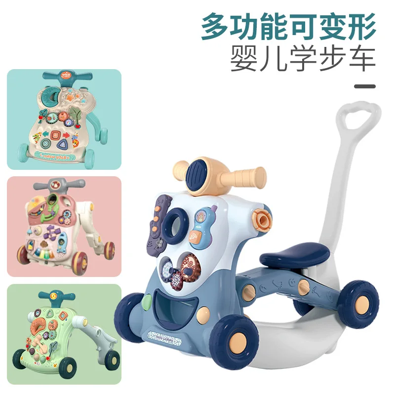 Baby Walker Toy Newborn Baby Walking Trolley Multi-function Scooter Learning To Walk