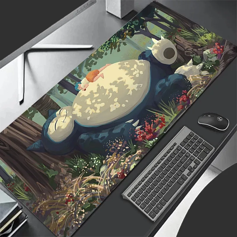 Mauspad, Gaming-Zubehör, PC, Anime, Gamer, XXL, P-pokemonS, S-snorlax, Computertischmatte, Laptop, Varmilo, Tastaturteppich, niedliches Mauspad