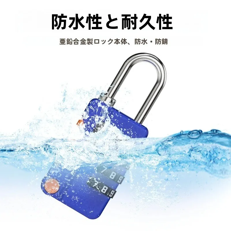 

4 Digit Keyless Combination Padlock Portable Travel Lock For Luggage Backpacks