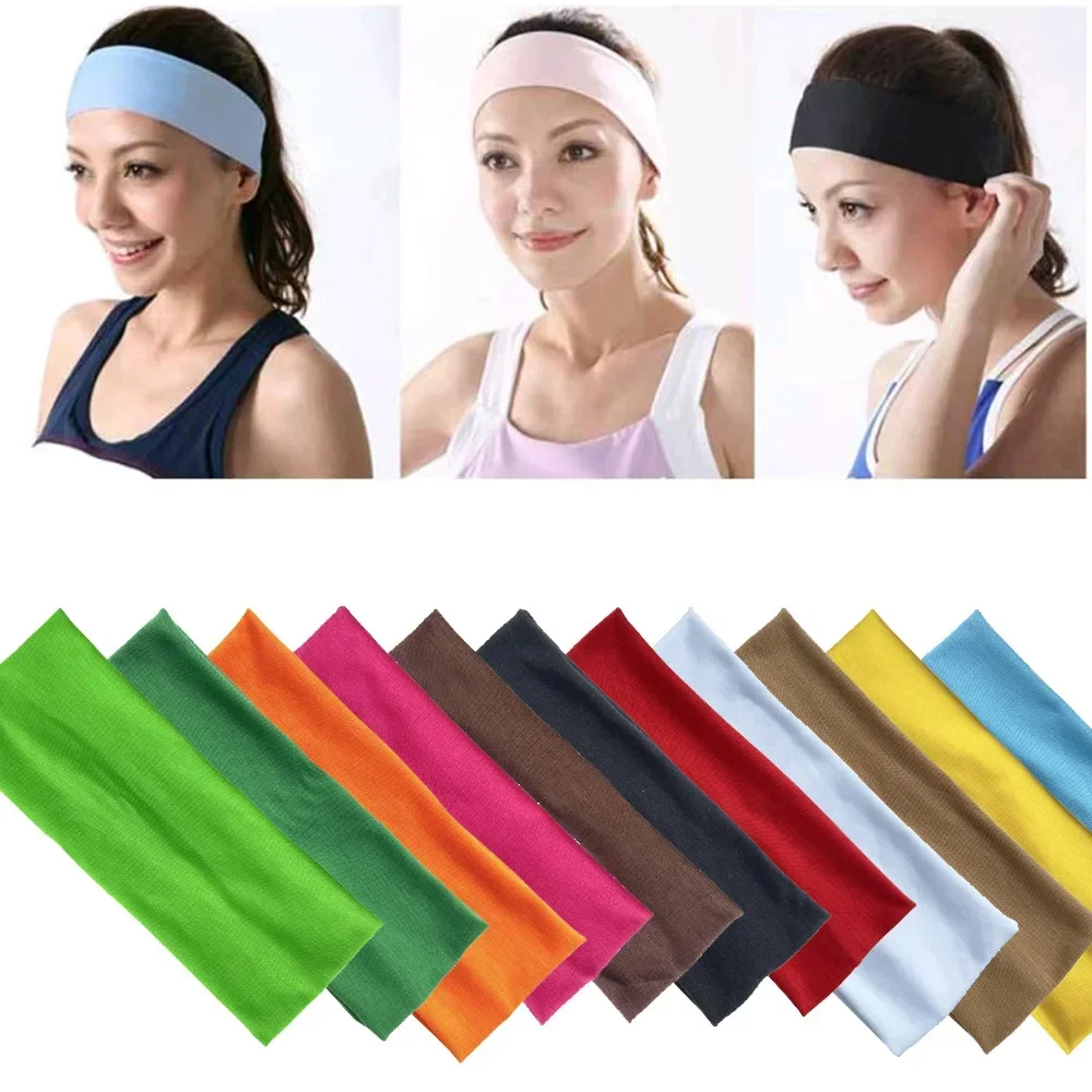 Elastic Cotton HairBand Fashion Headbands for Women Men Solid Running Fitness Yoga Hair Bands Stretch Makeup Hair Accessories