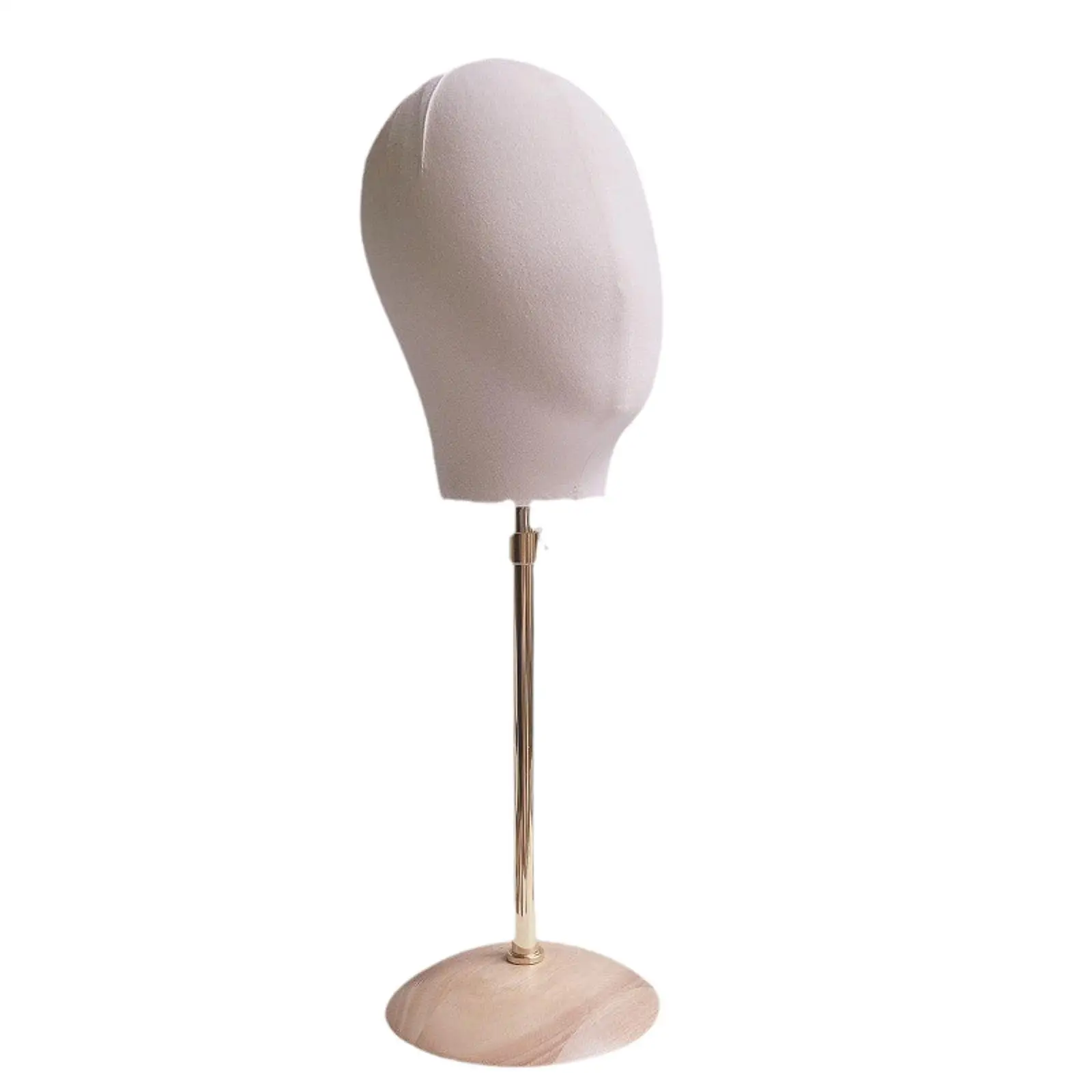 Versatile Use Wig Display Stand, Head Circumference 54cm, Portable Hat Holder Display Manikin Head Rack for Salon