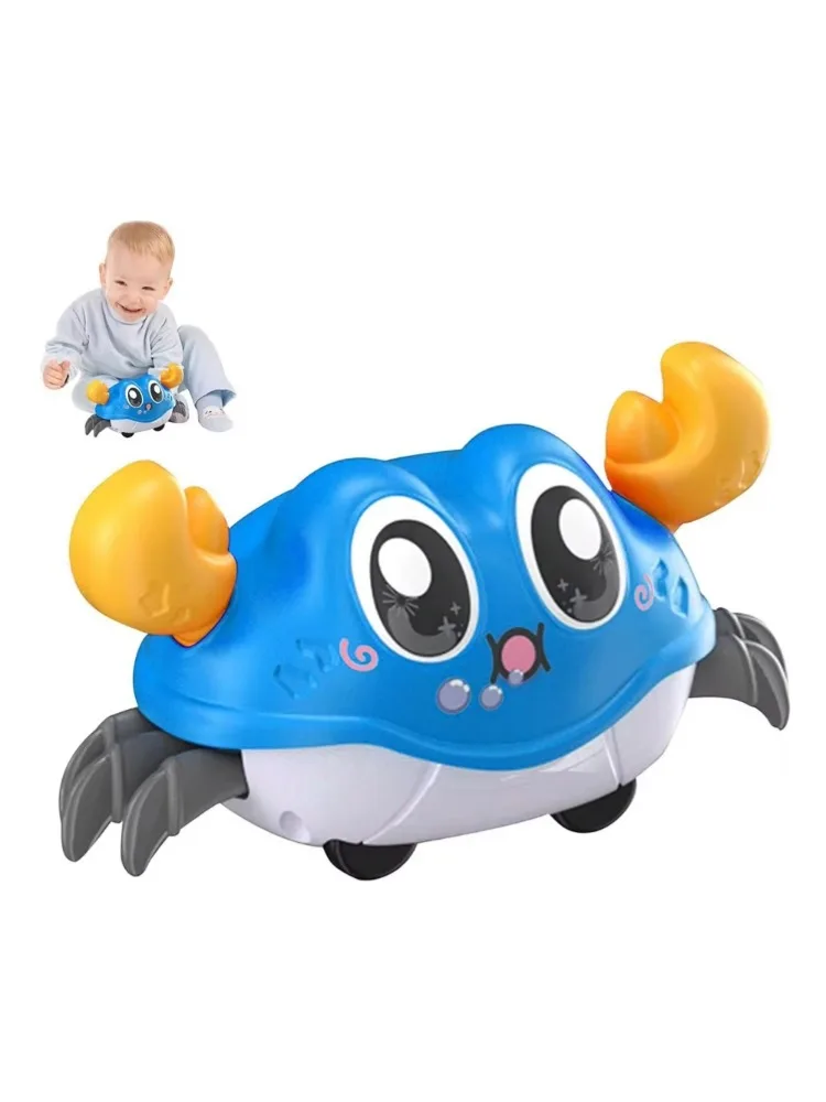 Jouet de Simulation de crabe à Double Force de retour amusante pour enfants, jouet de Simulation de bulle de course pour bébé, crabe rampant