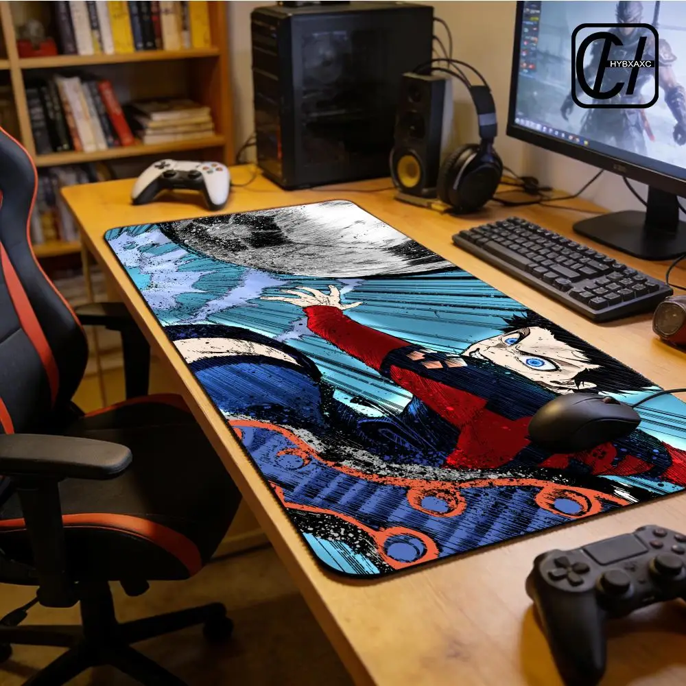 Blue Lock Mouse Pad Large Mouse Pad & Computer Game Mouse Mat (35.4x15.7IN/31.5X15.7IN Map) (90