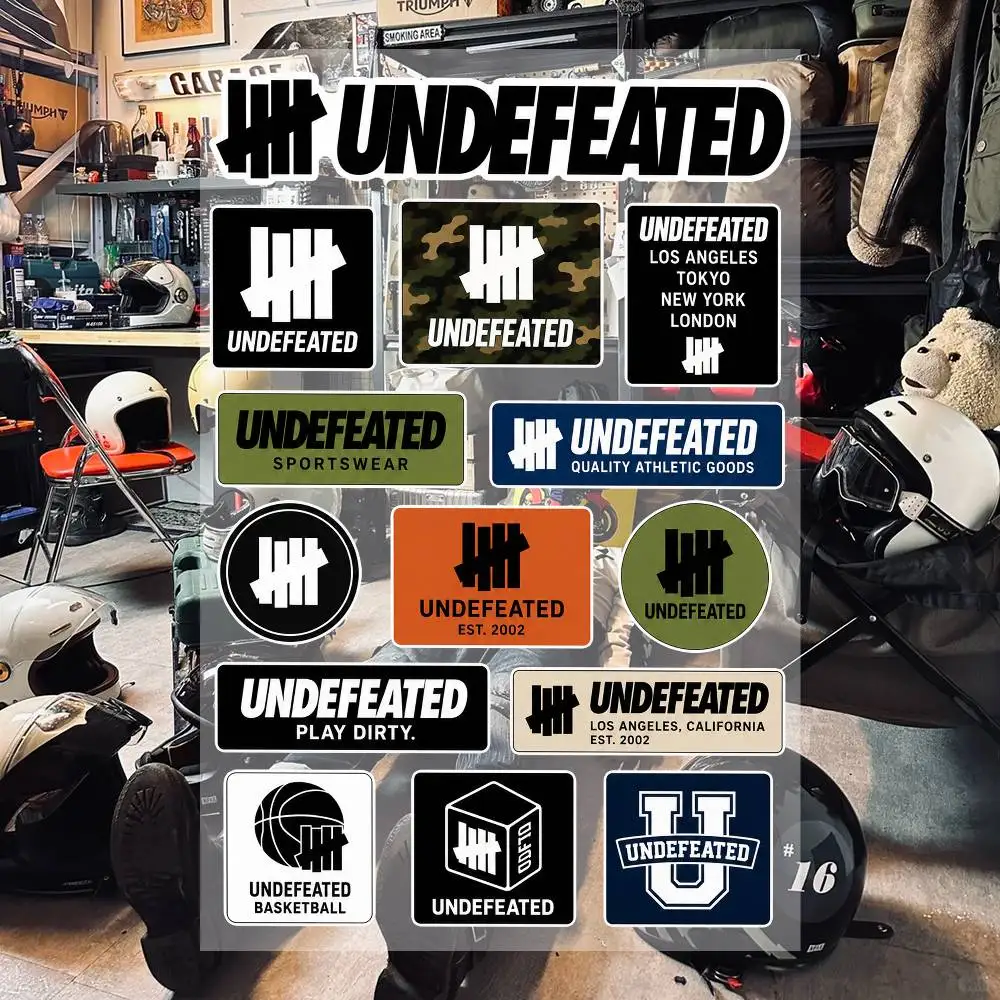 U-nD-e-fe-a-T-e-D- Aesthetic Graffiti Stickers Waterproof PVC Decals for Car Motorcycle Skateboard Helmet Notebook