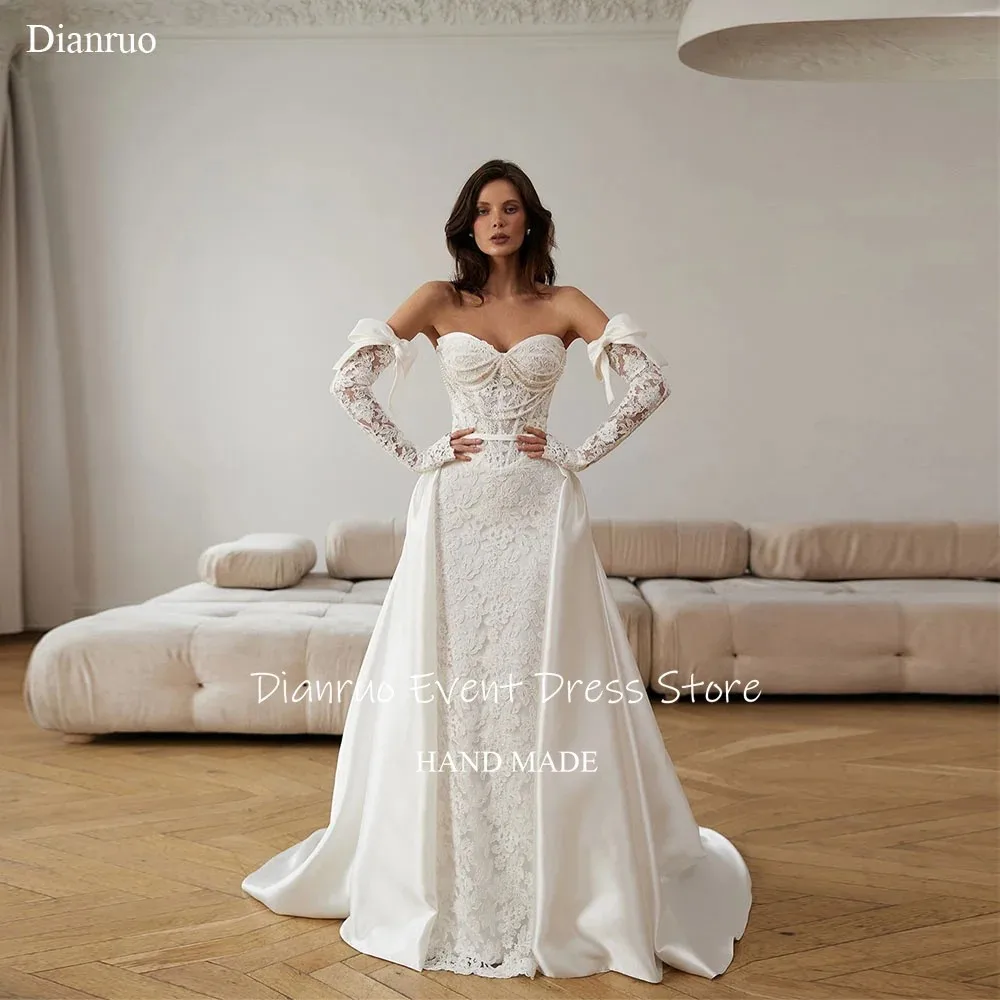 Short Wedding Dresses Satin-lace Spaghetti Strap Mini Bridal Gowns Corset Cute Formal vestido de novia