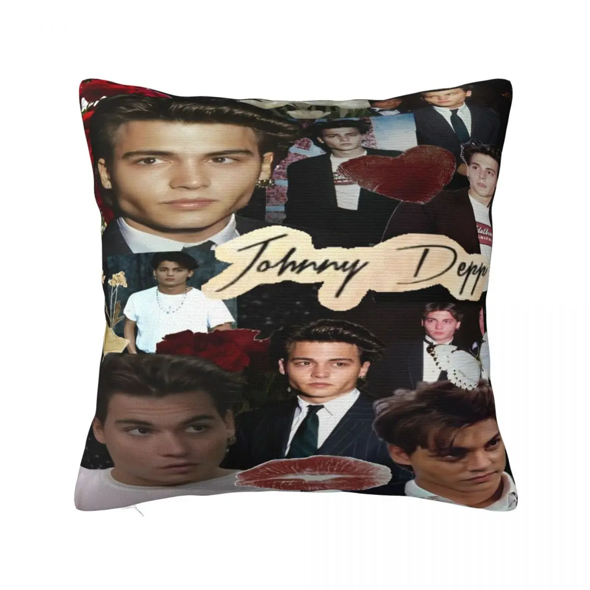 Johnny Depp actor Printed Pillowcase Cushion Cover Throw Pillow Cover New Style Bedroom Decor Square Multi-Size