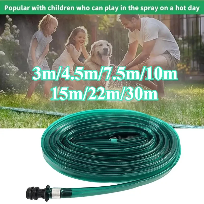 3m-30m Garden Sprinklers PVC Spray Water Belt Trampoline Spray Cooling Seepage Pipe Garden Spraying Seepage Water Sprinkling