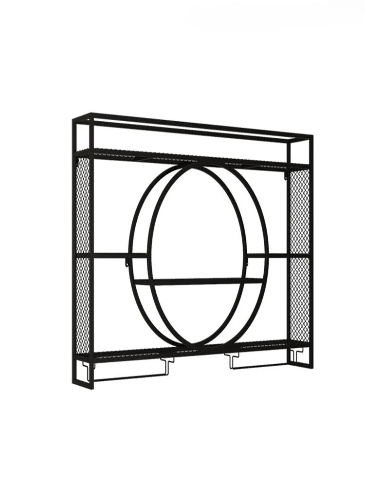 

Hanging Wine Rack Metal Red Wine Wall Restaurant Wall Wine Cabinet Rack Wall Hanging Small Wine Cabinet Display Cabinet Hanging