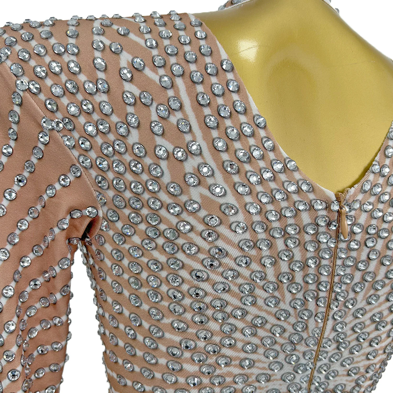 Sparkly Rhinestones Jumpsuit Dance Costume Crystals Bodysuit for Women Party Stage Wear Dance Show Sexy Outfit Wudu