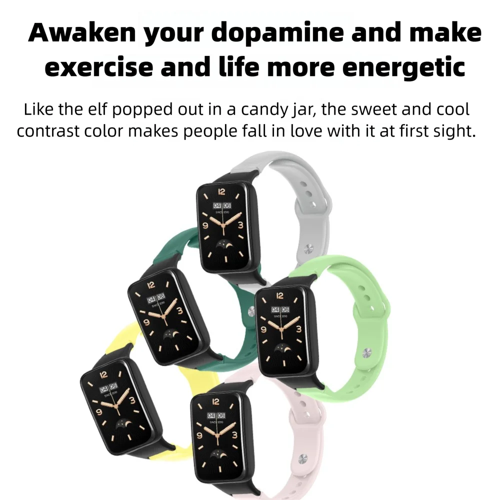 Cinturino di ricambio per Xiaomi Mi Band 7 Pro Fibbia inversa Chiusura a sgancio rapido per la testa Polsino sportivo in silicone resistente al sudore Uomo Donna