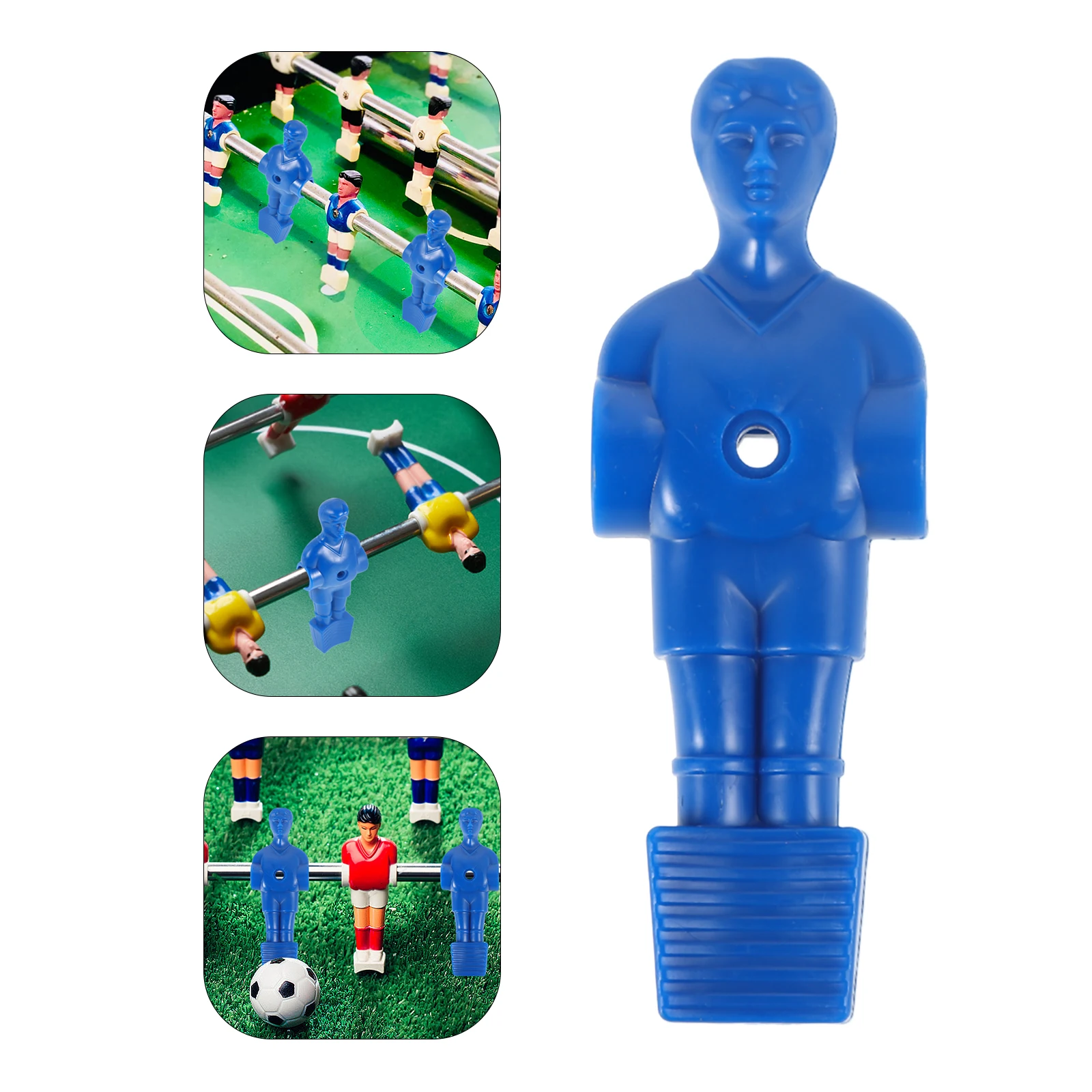 4 قطع من ملحقات طاولة كرة القدم المكتبية، مجموعة لاعبي بديلة لشخصيات كرة القدم الواقعية، مواد طويلة الأمد