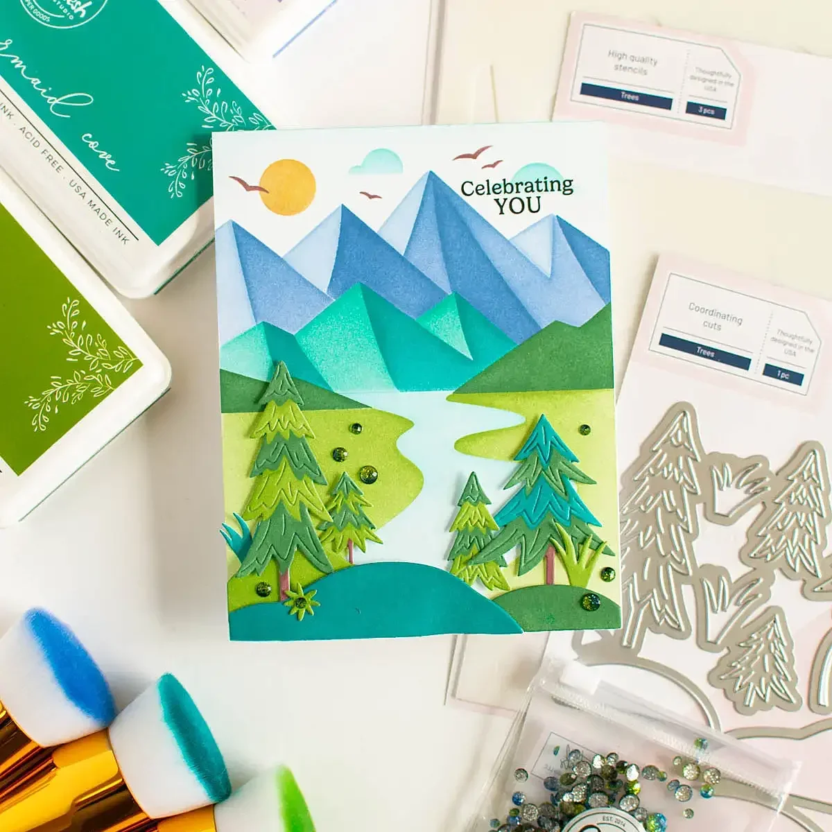 

Trees Metal Cutting Dies Stencil DIY New Scrapbook Embossed Handcraft Paper Card Album Craft Template Supplies Decoration