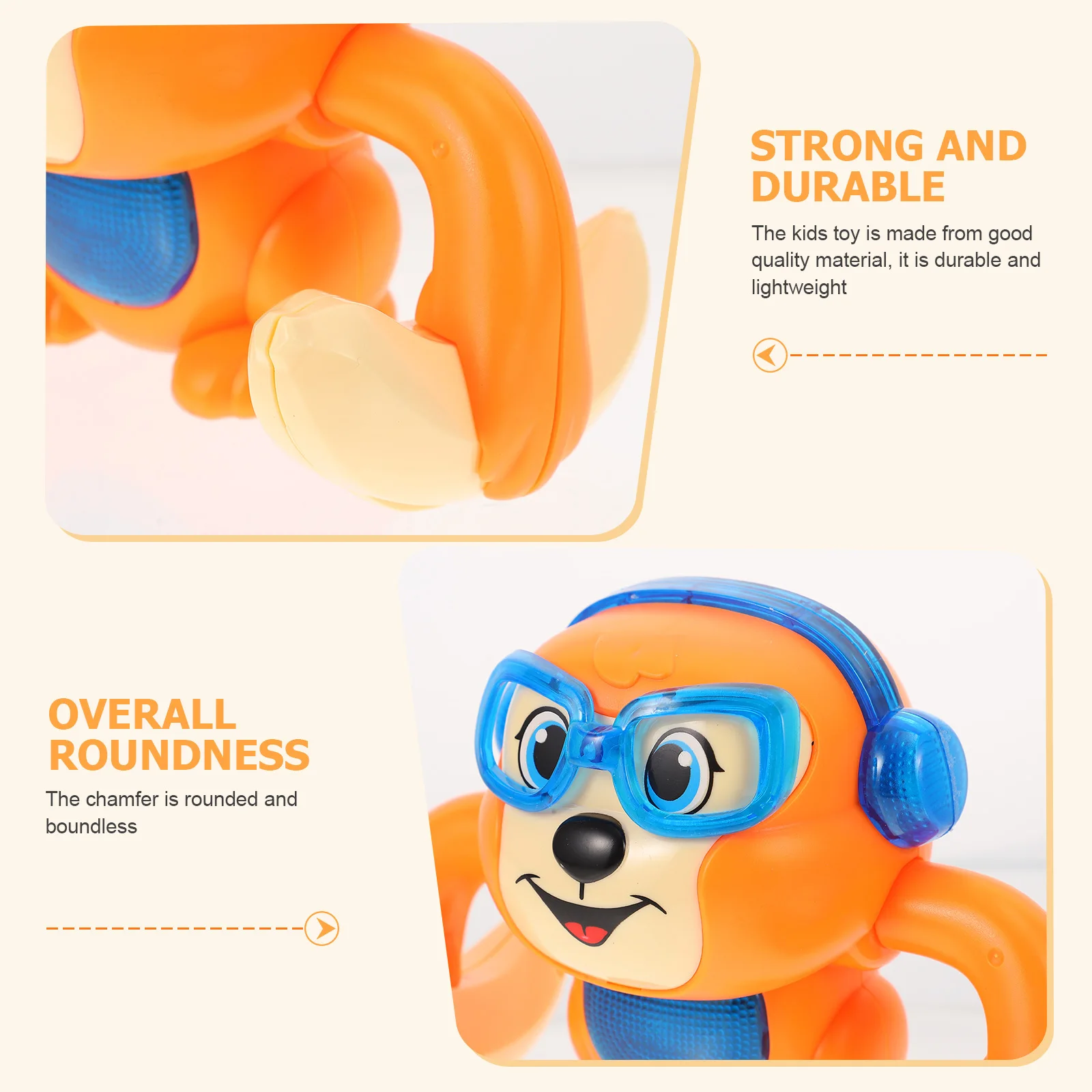 لعبة القرد الكهربائية ذات الألوان الزاهية المتدحرجة والتحكم الصوتي التفاعلي في وقت مبكر لعبة الدماغ الموسيقية التعليمية