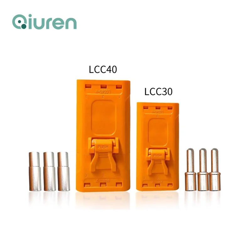 1PCS AMASS LCC30 LCC40-F/M high current anti-reverse plug 3P with snap lithium battery charging connector