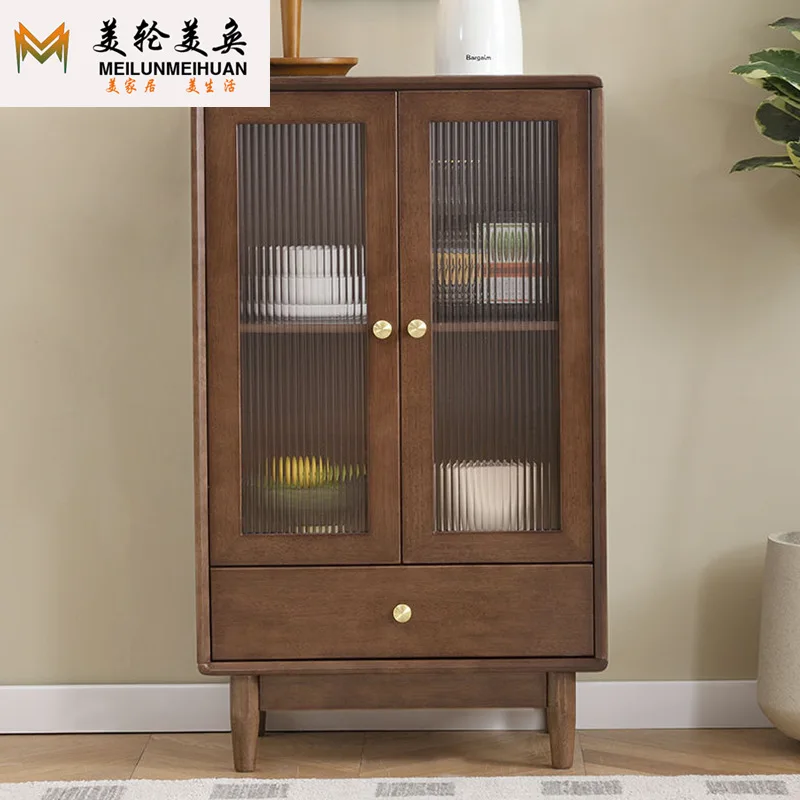 Sideboard, home Changhong glass door cabinet, small apartment, living room, wine cabinet, kitchen storage cabinet