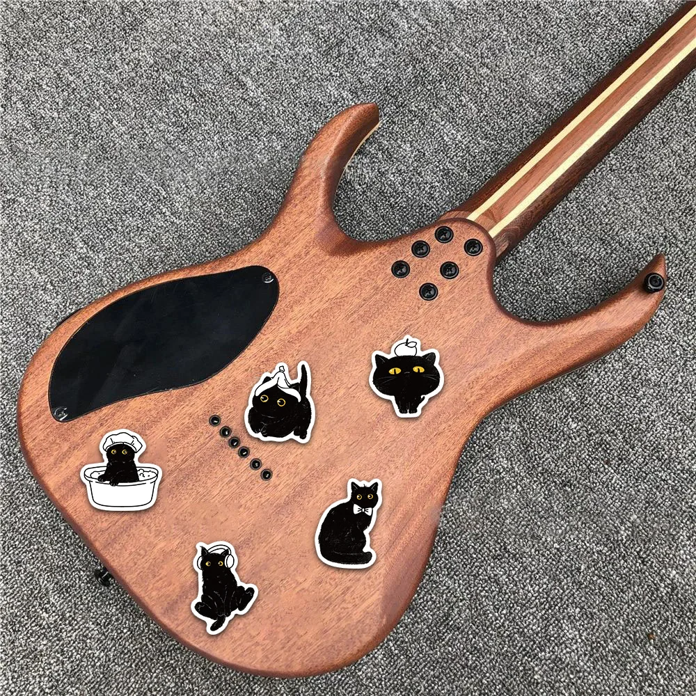 50PCS Cute Fun Black Cat Life Log Graffiti Stickers Scrapbooking Collage Material Suitcase Skateboard Phone Case Luggage Sticker