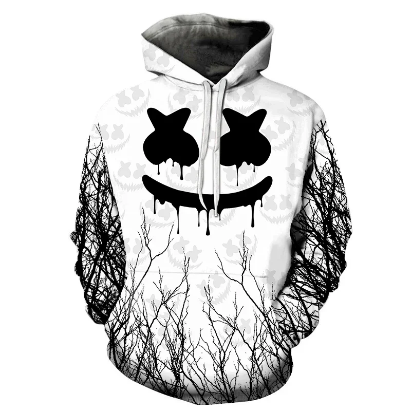 

Halloween Fashion Devil Smiling Face 3D Printed Hoodie Sweatshirt Men's and Women's Terror Casual Fun Pullover Hip Hop Hoodies