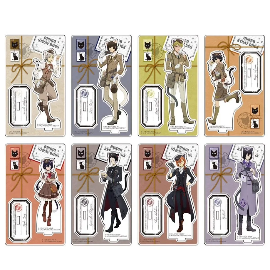 Anime Dazai Osamu Edogawa Ranpo Figure Doll Akutagawa Ryuunosuke Acrylic Stand Model Plate Cosplay Toy for Gift