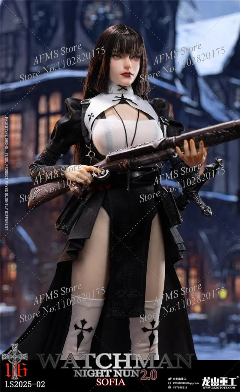 

LS2025-02A 1/6 Scale Collectible Figure Sofia Nun Night Redemption 2.0 Full Set 12Inch Women Soldier Action Figure Model Toys