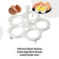 4/5 Hole Egg Cooker Pot Egg Rack Steamed Cooking Egg Tray Food Grade Complementary Food Tools For Kettle Kitchen Accessories