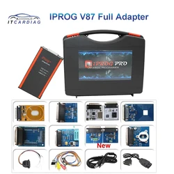 IPROG PRO V87 IPROG + V87 con adattatori completi supporto Software Script IMMO Airbag Reset correzione chilometraggio strumento programmatore chiave ECU