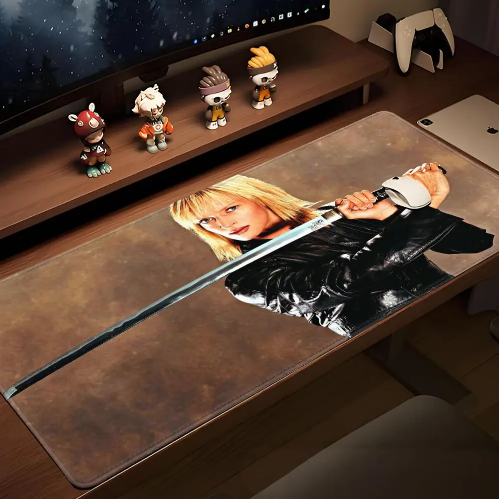 Movie K-Kill B-Bill Mouse Pad Non-Slip Big Desk Mat PC Laptop Accessories Rubber Office Keyboard Large Gamer Decoracion HYBXAXC