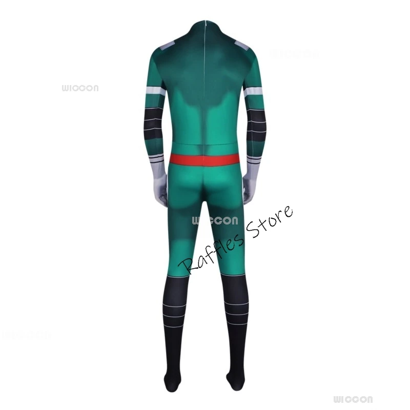 Anime My Cosplay Hero Midoriya Izuku Jumpsuit Deku Battle Cosplay Costume Unisex Costume Set Wig Anime Academia Clothes