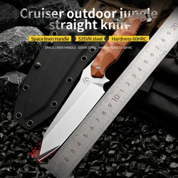 High quality multifunctional fixed blade - outdoor camping, rescue, and emergency survival knife, men's gift