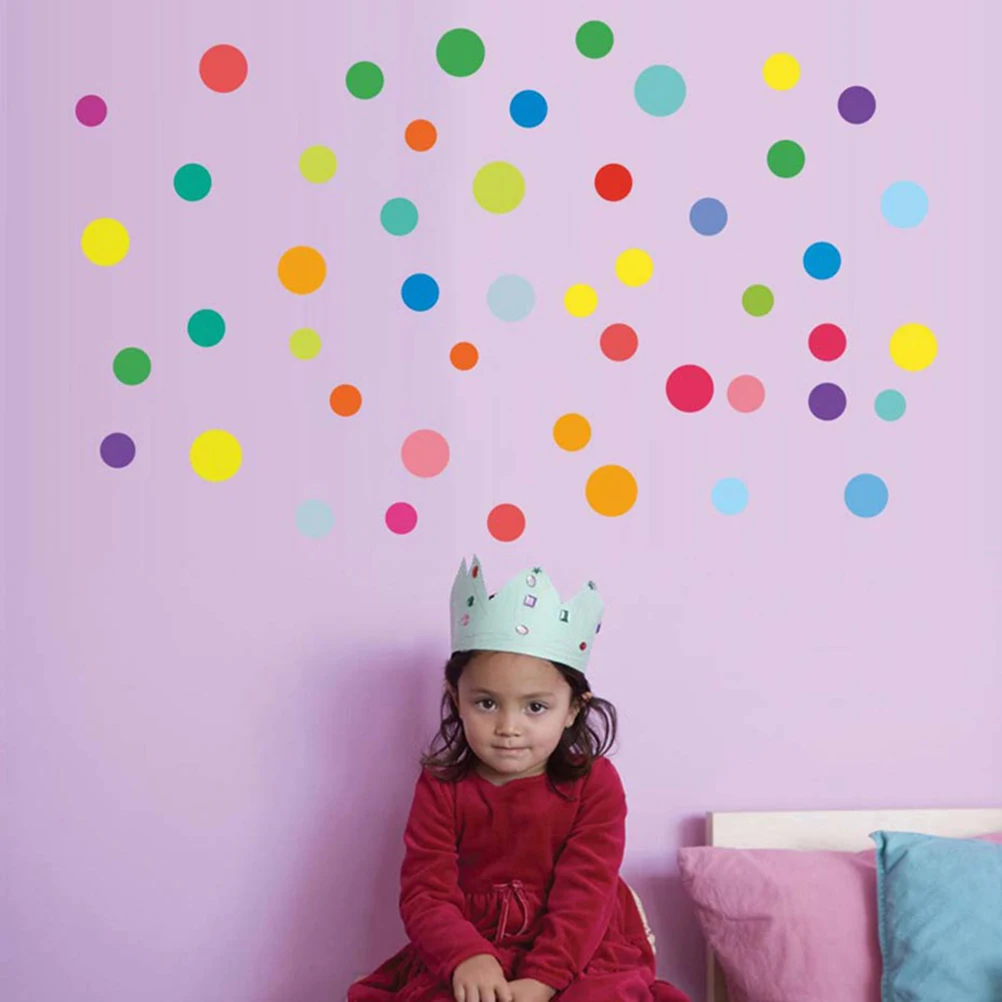 

Colorful Dot Label Stickers Adhesive Round Decals for Gifts Festive Decorations Mixed Colors Party Supplies Label Sticker